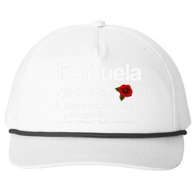 Fabuela Definiton Snapback Five-Panel Rope Hat