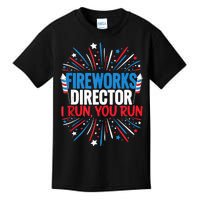 Fireworks Director Funny 4th Of July Firework Director Kids T-Shirt