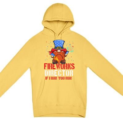 Fireworks Director Funny 4th Of July Gnome Firework Director Cute Gift Premium Pullover Hoodie