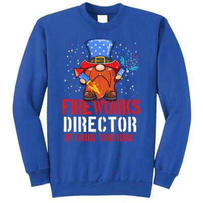 Fireworks Director Funny 4th Of July Gnome Firework Director Cute Gift Sweatshirt