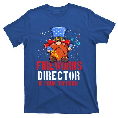 Fireworks Director Funny 4th Of July Gnome Firework Director Cute Gift T-Shirt