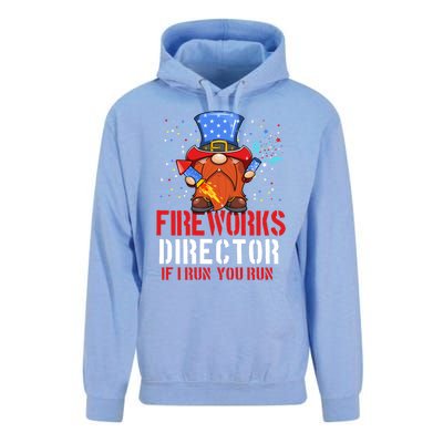 Fireworks Director Funny 4th Of July Gnome Firework Director Cute Gift Unisex Surf Hoodie