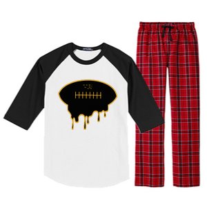 Football Drip Raglan Sleeve Pajama Set