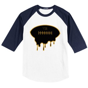 Football Drip Baseball Sleeve Shirt