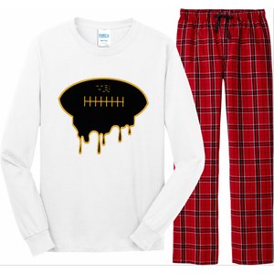 Football Drip Long Sleeve Pajama Set