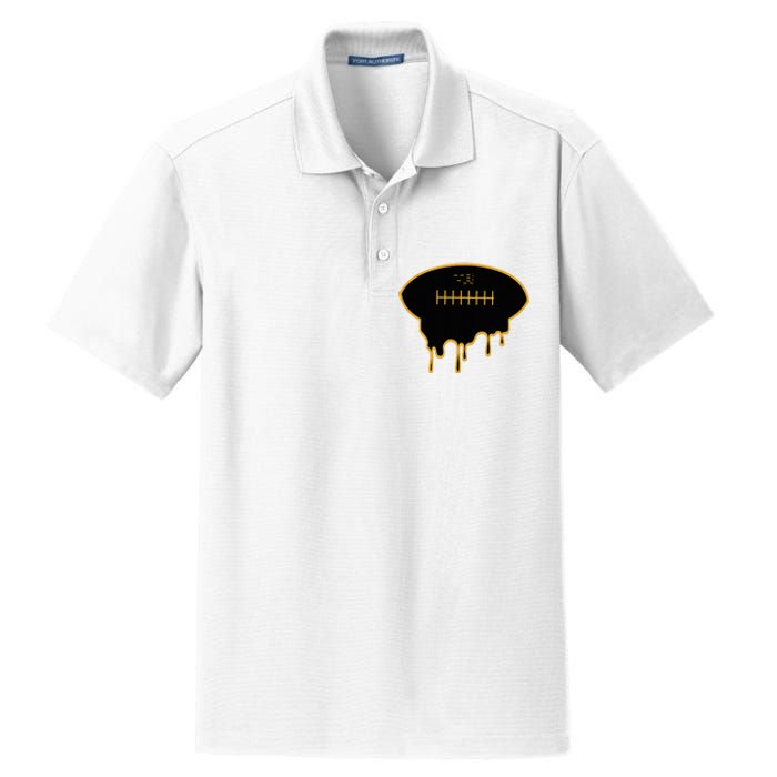 Football Drip Dry Zone Grid Polo