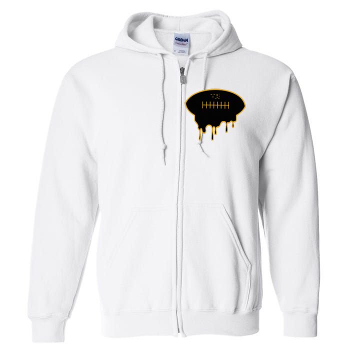 Football Drip Full Zip Hoodie