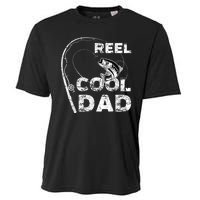 Fathers Day Funny Fisherman Reel Cool Dad Fishing Lover Cooling Performance Crew T-Shirt