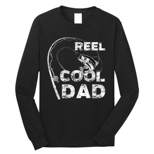 Fathers Day Funny Fisherman Reel Cool Dad Fishing Lover Long Sleeve Shirt