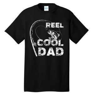 Fathers Day Funny Fisherman Reel Cool Dad Fishing Lover Tall T-Shirt