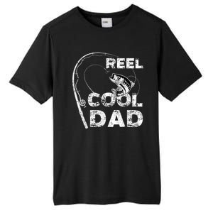 Fathers Day Funny Fisherman Reel Cool Dad Fishing Lover Tall Fusion ChromaSoft Performance T-Shirt