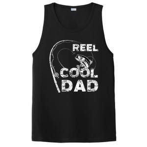 Fathers Day Funny Fisherman Reel Cool Dad Fishing Lover PosiCharge Competitor Tank