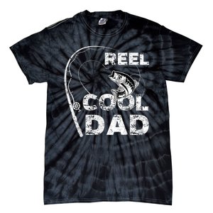 Fathers Day Funny Fisherman Reel Cool Dad Fishing Lover Tie-Dye T-Shirt