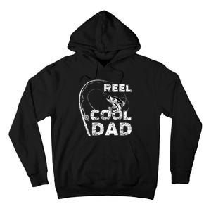 Fathers Day Funny Fisherman Reel Cool Dad Fishing Lover Tall Hoodie