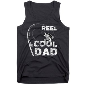 Fathers Day Funny Fisherman Reel Cool Dad Fishing Lover Tank Top