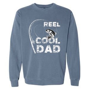 Fathers Day Funny Fisherman Reel Cool Dad Fishing Lover Garment-Dyed Sweatshirt