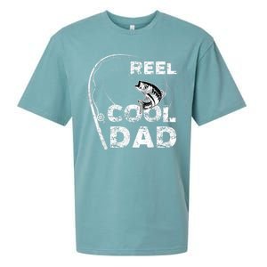 Fathers Day Funny Fisherman Reel Cool Dad Fishing Lover Sueded Cloud Jersey T-Shirt