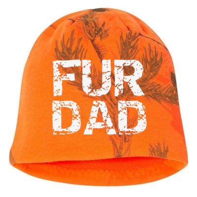 Funny Dog Father Gift For Fathers Day Dog Owner Fur Dad Kati - Camo Knit Beanie