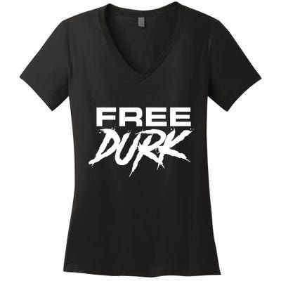 Free Durk Free Durkio Free Durk Free Durkio Women's V-Neck T-Shirt