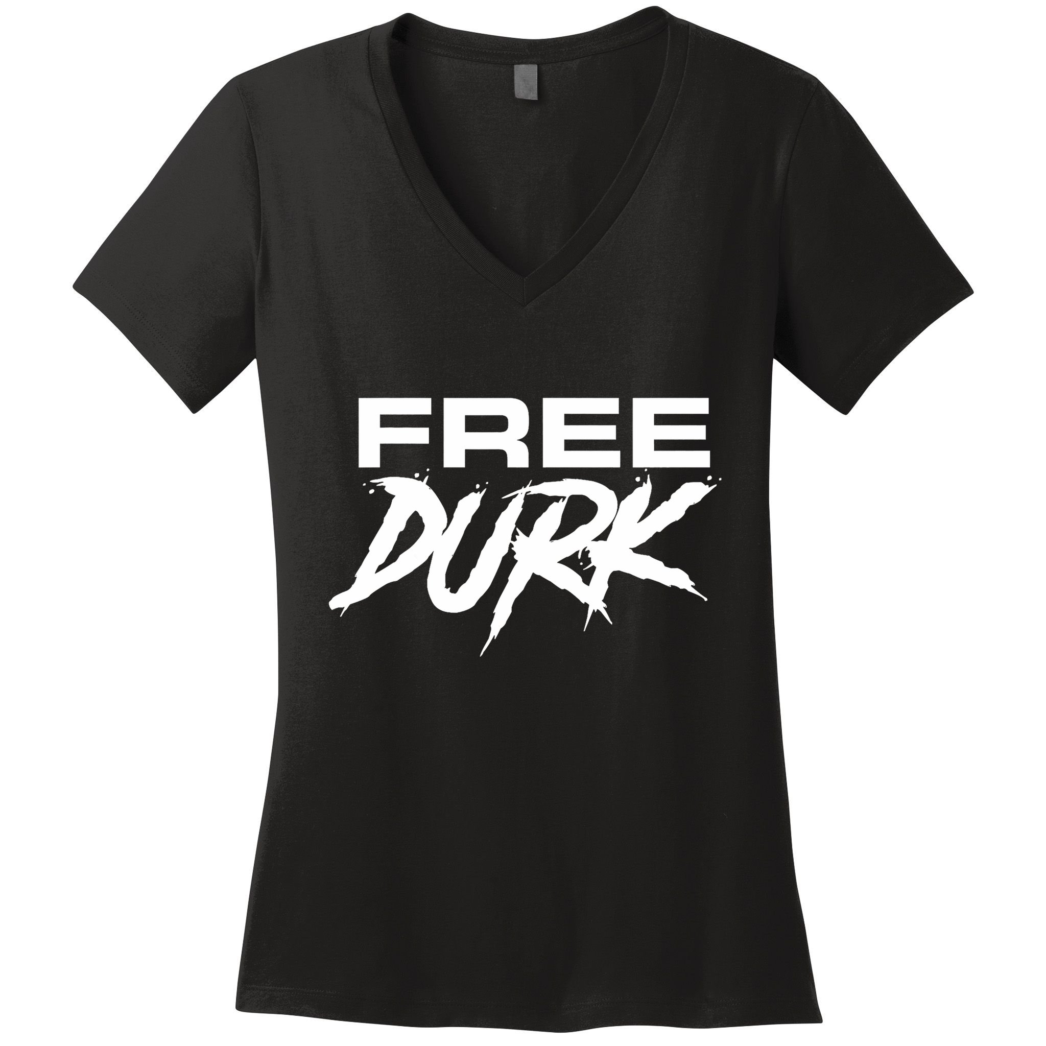 Free Durk Free Durkio Free Durk Free Durkio Women's V-Neck T-Shirt
