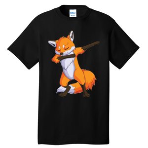 Fox Dabbing Fox Funny Animal Foxes Lover Tall T-Shirt