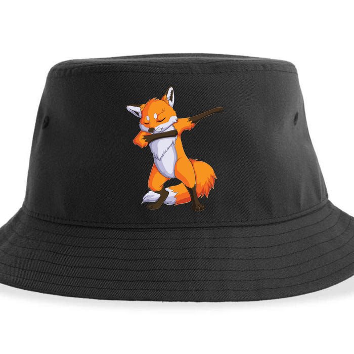 Fox Dabbing Fox Funny Animal Foxes Lover Sustainable Bucket Hat