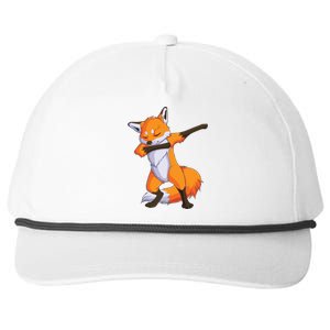 Fox Dabbing Fox Funny Animal Foxes Lover Snapback Five-Panel Rope Hat