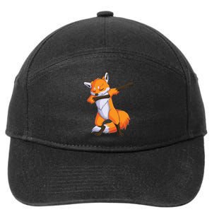 Fox Dabbing Fox Funny Animal Foxes Lover 7-Panel Snapback Hat