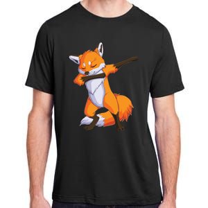 Fox Dabbing Fox Funny Animal Foxes Lover Adult ChromaSoft Performance T-Shirt