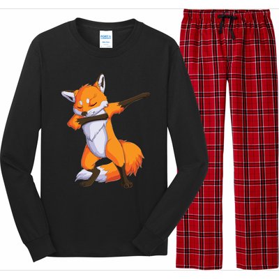 Fox Dabbing Fox Funny Animal Foxes Lover Long Sleeve Pajama Set