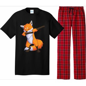 Fox Dabbing Fox Funny Animal Foxes Lover Pajama Set