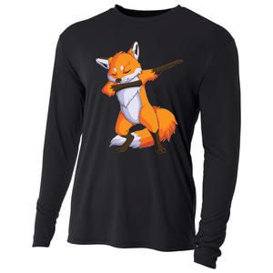 Fox Dabbing Fox Funny Animal Foxes Lover Cooling Performance Long Sleeve Crew