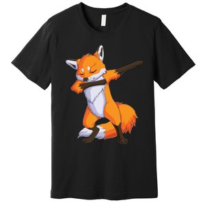 Fox Dabbing Fox Funny Animal Foxes Lover Premium T-Shirt