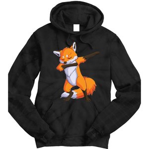 Fox Dabbing Fox Funny Animal Foxes Lover Tie Dye Hoodie