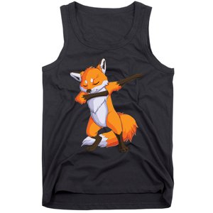 Fox Dabbing Fox Funny Animal Foxes Lover Tank Top