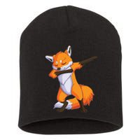 Fox Dabbing Fox Funny Animal Foxes Lover Short Acrylic Beanie