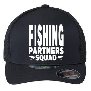 Fishing Dad Funny Gift Of Son Daughter Family Team Fishing Squad Great Gift Flexfit Unipanel Trucker Cap