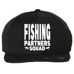 Fishing Dad Funny Gift Of Son Daughter Family Team Fishing Squad Great Gift Wool Snapback Cap