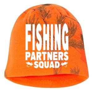 Fishing Dad Funny Gift Of Son Daughter Family Team Fishing Squad Great Gift Kati - Camo Knit Beanie