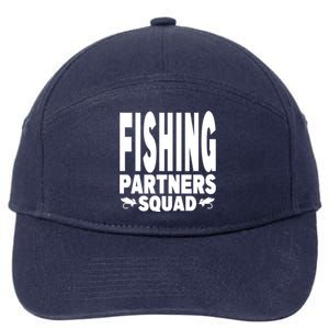 Fishing Dad Funny Gift Of Son Daughter Family Team Fishing Squad Great Gift 7-Panel Snapback Hat