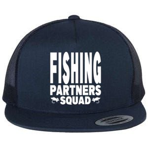 Fishing Dad Funny Gift Of Son Daughter Family Team Fishing Squad Great Gift Flat Bill Trucker Hat