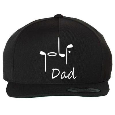 Father's Day Funny Golf Dad Golf Lover Gift For Dad Wool Snapback Cap