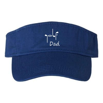 Father's Day Funny Golf Dad Golf Lover Gift For Dad Valucap Bio-Washed Visor