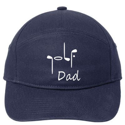 Father's Day Funny Golf Dad Golf Lover Gift For Dad 7-Panel Snapback Hat