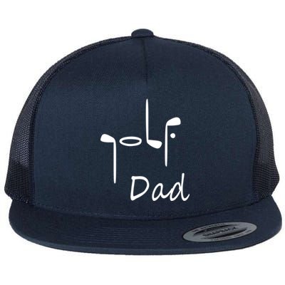 Father's Day Funny Golf Dad Golf Lover Gift For Dad Flat Bill Trucker Hat