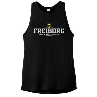 Freiburg Deutschlandgermany Ladies PosiCharge Tri-Blend Wicking Tank