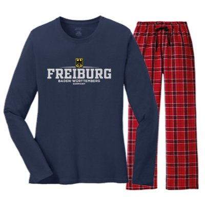 Freiburg Deutschlandgermany Women's Long Sleeve Flannel Pajama Set 