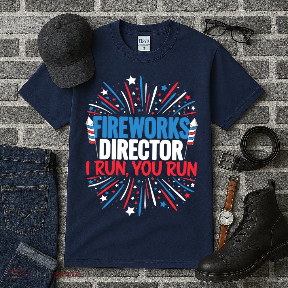 Fireworks Director Funny 4th of July Firework Director Tall T-Shirt