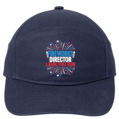 Fireworks Director Funny 4th of July Firework Director 7-Panel Snapback Hat