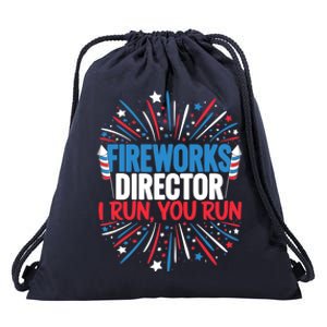 Fireworks Director Funny 4th of July Firework Director Drawstring Bag